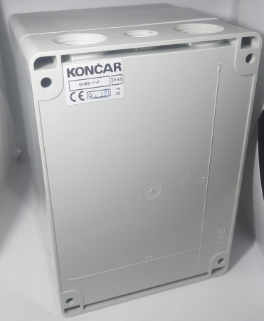 Comutator cu came 63A 18.5kW 3 poli 1-0-2 IP65 rotativ inchis comutator inversor motor trifazat in carcasa din plastic 125X175mm cu maner negru [9]