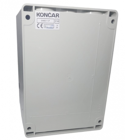Comutator cu came 63A 18.5kW 3 poli 1-0-2 IP65 rotativ inchis comutator inversor motor trifazat in carcasa din plastic 125X175mm cu maner negru [1]