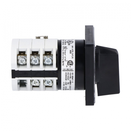 Comutator 20A 5.5kW 3 poli 1-0-2 IP40 rotativ inversor de sens motor  48x48mm [3]