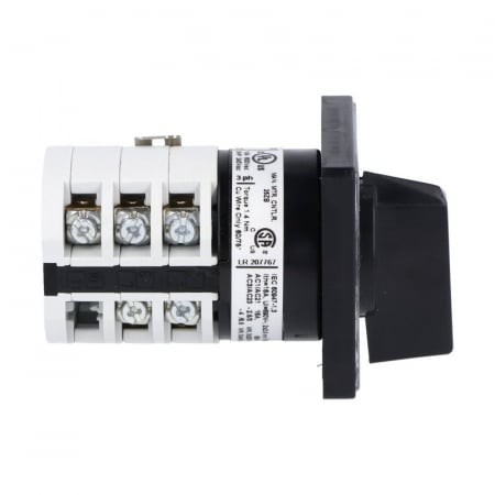 Comutator 25A 7.5kW 3 poli 1-0-2 IP40 rotativ inversor de sens motor  48x48mm [3]