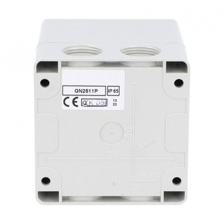 Comutator 25A 7.5kW 3 poli 1-0-2 IP65 rotativ inversor de sens motor  75x75mm [4]