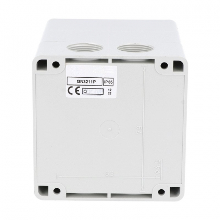 Comutator 32A 11kW 3 poli 1-0-2 IP65 rotativ inversor de sens motor 90x90mm [4]