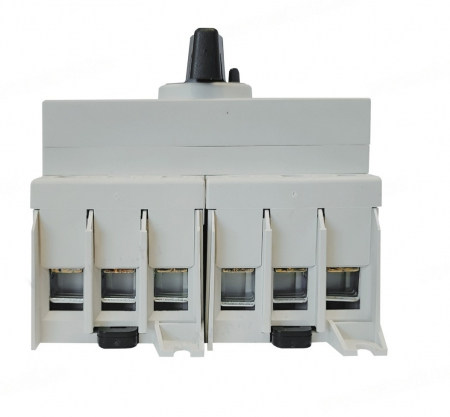 Comutator sursa 3x80A 3 poli 80A 1-0-2  rotativ modular montare pe sina [1]