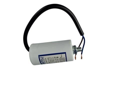 Condensator de operare 10μF 450V AC cu cablu șurub M8 cu piulita fir de 20cm [1]