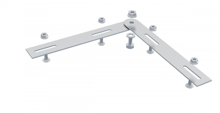 Canal cablu metalic din sarma - Conector unghiular pentru canal cablu din sarma mesh