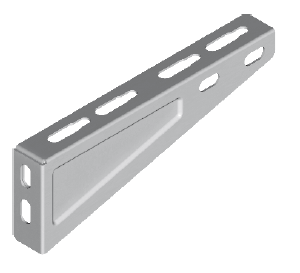 Consola 100mm din otel zincat 210x73mm pentru canal cablu metalic prindere pe perete [1]