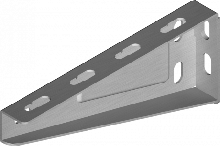 Canal cablu metalic perforat - Consola 150mm din otel zincat 160x70mm pentru canal cablu metalic prindere pe perete