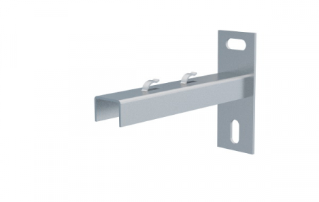 Canal cablu metalic din sarma - Consola 170x120mm NPZM150 electro-galvanizata suport pentru prindere canal cablu din sarma mesh 150mm, susținere maxim 86 kg