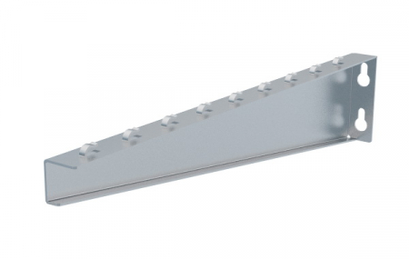 Trasee electrice - Consolă 500x105mm NZM500 electro-galvanizată suport pentru prindere canal cablu din sârmă mesh 400mm, susținere maxim 150 kg