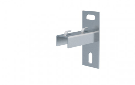 Canal cablu metalic din sarma - Consola 84x120mm NPZM50 electro-galvanizata suport pentru prindere canal cablu din sarma mesh 50mm, susținere maxim 90 kg