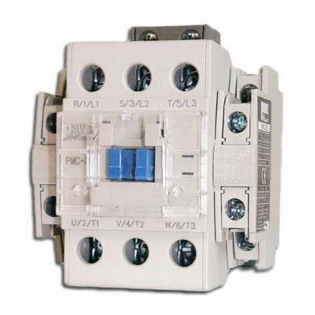 Contactoare si relee - Contactor 3 poli 40A cu bobina la 400V AC 2NO+2NC 2 contacte normal deschise + 2 contacte normal inchise