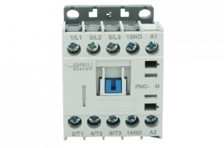 Contactor mini 12A cu 3 poli alimentare bobina 24V AC + 1 contact NO [1]