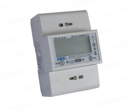 Alte aparataje - Contor digital de consum trifazic cu transformator de curent masurare indirecta 6A 4 module