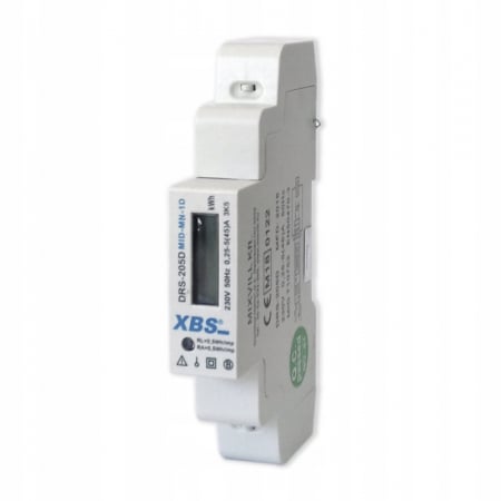 Contor monofazic cu afisaj digital 45A IP51 montaj pe sina [1]