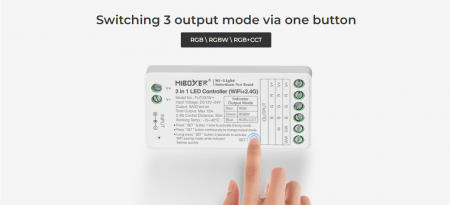 Controler de zonă cu LED Mi-Light MiBoxer Group Control 3 în 1 Tuya Wi-fi DIM+RGB RGBW RGB+CCT FUT037W+ [6]