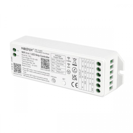 Lampi - Controler de zonă Mi-Light WL5 MiBoxer Group Control 5 în 1 Wi-Fi DIM+WW+CW/RGB/RGBW/RGB+CCT