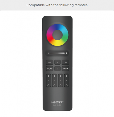Controler de zonă Mi-Light WL5 MiBoxer Group Control 5 în 1 Wi-Fi DIM+WW+CW/RGB/RGBW/RGB+CCT [8]