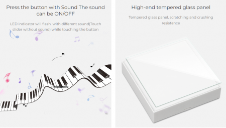 Controler Mi-Light MiBoxer Group Control grup perete telecomandă albă DIM+RGB+CCT B0 [9]