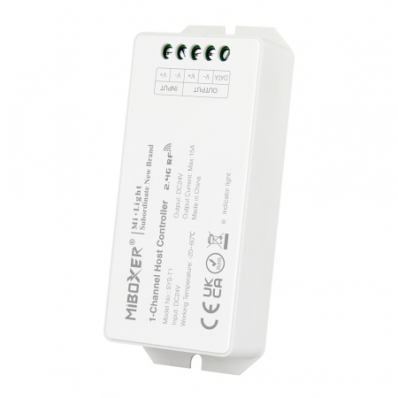 Banda led si accesorii - Controler Mi-Light SYS-T1 MiBoxer Group Control gazdă cu 1 canal pentru lumini de sistem SYS de 24 V