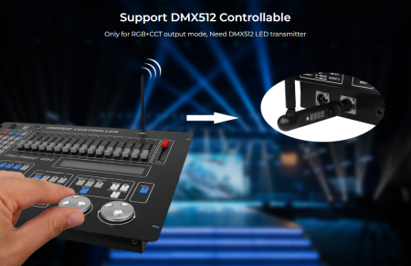 Controller de zonă Mi-Light MiBoxer Group Control 3 în 1 DIM+RGB/RGBW/RGBWW 10A FUT037P+ [5]