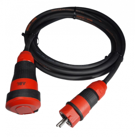 Prelungitoare casnice - Cordon prelungitor 3 metri Titanex H07RN-F cablu cauciucat 3G2.5 16A 230V IP54 rezistenta sporita la impact