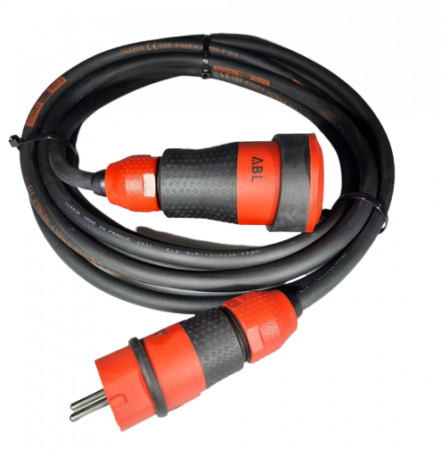 Prelungitoare casnice - Cordon prelungitor 7.5 metri Titanex H07RN-F cablu cauciucat 3G2.5 16A 230V IP54 rezistenta sporita la impact