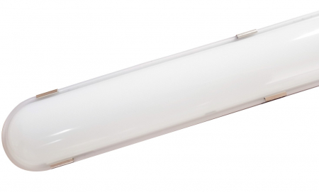 Corp LED 40W 1200x80mm CCT temperatura de culoare reglabila 3000K / 4000K / 6500K 6400lm IK10 IP65 material policarbon (PC) cu cleme metalice rezistent la praf si apa , 5 ani garantie [1]