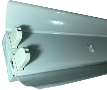 Corp neon cu reflector metalic echipat pentru tub fluorescent T8 G13 2x36W IP21 1200mm [4]
