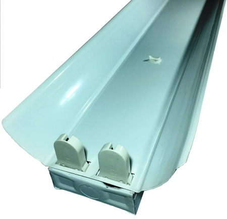 Corp neon cu reflector metalic echipat pentru tub fluorescent T8 G13 2x36W IP21 1200mm [5]