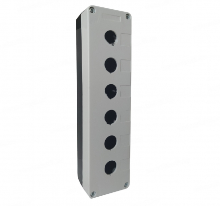 Alte aparataje - Cutie comanda caseta goala neechipata cu 6 gauri pentru 6 butoane 22mm IP65