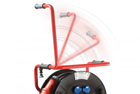 Derulator cablu 30m 5G6 Mamuth prelungitor pe tambur H07RN-F cu 2 prize CEE 400 V, 16 A, 5 poli, 1 priza 1x CEE 400 V, 32 A, 5 poli si 3 prize monofazice schuko IP44 [4]