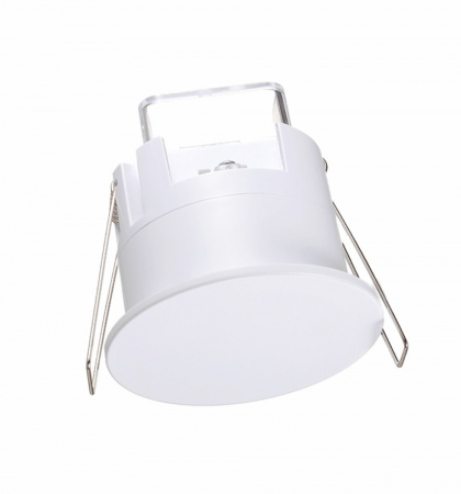 Accesorii lampi - Detector senzor de prezență reală încastrat 360° 110-240V AC, detector de mișcare 24GHz 1200W ohmic reglabil IP54