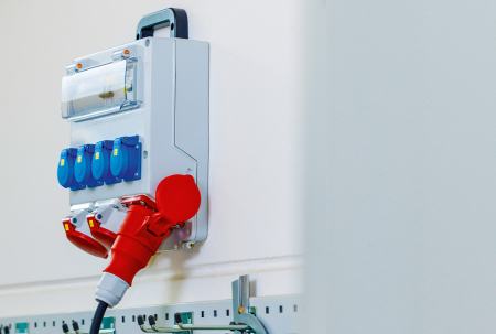 Distribuitor de curent FIXO cu 1 priza 3P+N+E 16A 1 priza 3P+N+E 32A 4 prize schuko 16A IP44 organizare de santier [6]