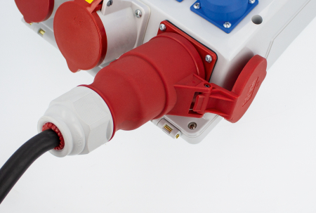 Distribuitor de curent FIXO cu 1 priza 3P+N+E 16A 1 priza 3P+N+E 32A 4 prize schuko 16A IP44 organizare de santier [4]
