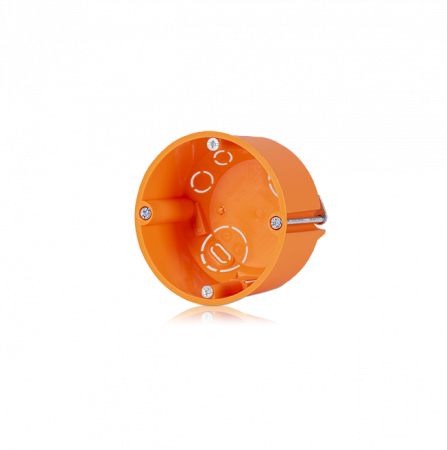 Doze incastrate - Doza aparataj rigips diametru: 68mm, adancime: 47mm cu gauri predecupate pentru cabluri si tuburi IP30