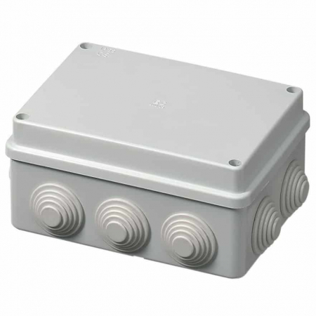 Doza aplicata patrata 150x110x70mm IP55 pentru distributie jonctiune ABS rezitenta UV cu presetupe [1]