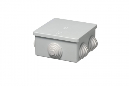 Doze electrice - Doza aplicata patrata 80x80x40mm IP44 pentru distributie jonctiune ABS rezitenta UV inchidere capac prin apasare
