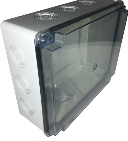 Doza cutie de jonctiune distributie 240x190x90mm aplicata transparenta  forma de presetupe grad de protectie IP67 [2]
