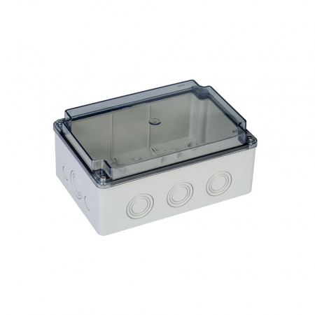 Doze din plastic - Doza de ramificatie aplicata ABS 210x140x90mm IP67 IK06 transparenta
