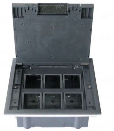 Doze incastrate - Doza incastrata in pardoseala 12 module IP30 IK10 compatibil aparataj modular TEM