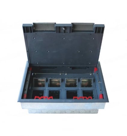 Doze incastrate - Doza incastrata in pardoseala 16 module IP30 IK10 compatibil aparataj modular TEM