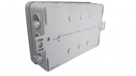 Doza ramificatie 134x89x40mm , cutie de jonctiune PE cu urechi de prindere 650 ° C IP55 [4]