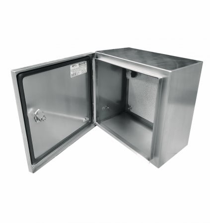 Dulap de distribuție 300x250x150mm tablou din inox - oțel inoxidabil AISI 304 IP66 IK10 cofret cu placă de montare [1]