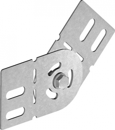 Canal cablu metalic perforat - Eclisa ajustabila conector legatura articulata pentru canal cablu metalic cu inaltime 60mm