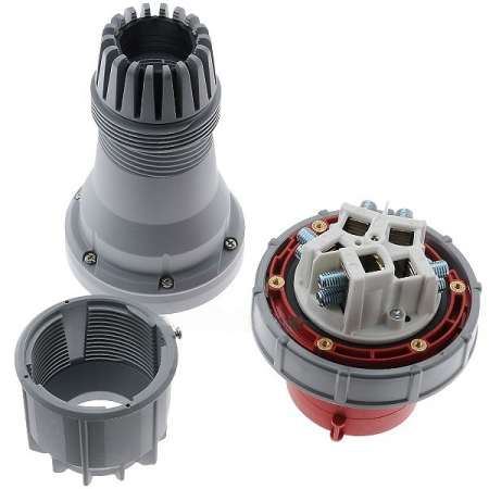 Fisa stecher 5 poli 3P+N+E 125A montaj pe cablu 6h 380V IP67 trifazic CEE mobil [6]