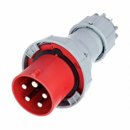 Fisa stecher 5 poli 3P+N+E 125A montaj pe cablu 6h 380V IP67 trifazic CEE mobil [2]