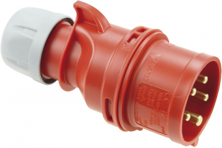 Fisa stecher 5 poli 3P+N+E 16A montaj pe cablu 6h 380V IP44 trifazic CEE mobil [2]