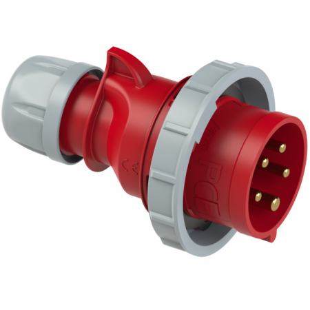 Fisa stecher 5 poli 3P+N+E 16A montaj pe cablu 6h 380V IP67 trifazic CEE mobil [2]