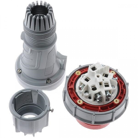Fisa stecher 5 poli 3P+N+E 63A montaj pe cablu 6h 380V IP67 trifazic CEE mobil [3]