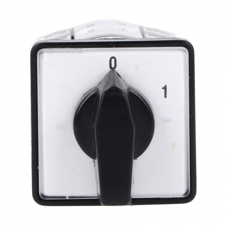 Intrerupator 10A 2.2kw 0-1 ON-OFF 3 poli IP40 industrial incastrabil cu came PACO pentru tablouri cu protectie la atingere directa [1]